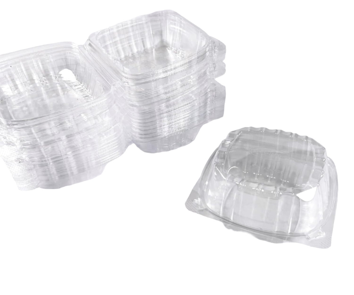 Clear Containers with Hinged Lid 16 Oz  for Sandwiches, Desserts, and More, 6x5.8x3 In, Pack of 500